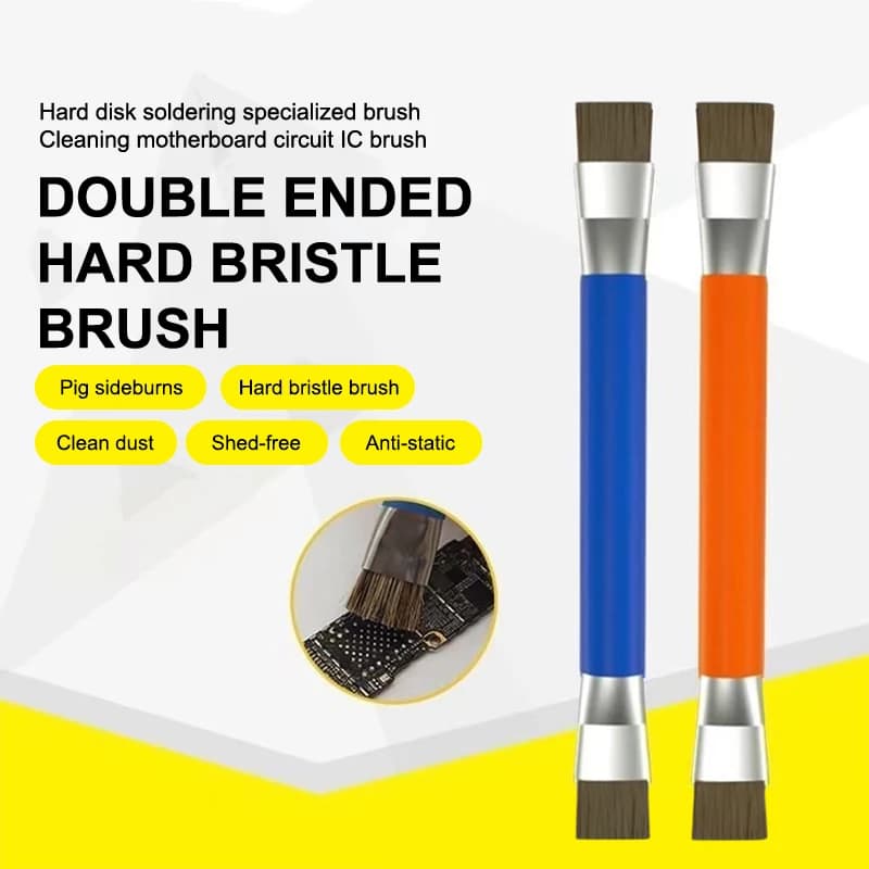 (BF06)Anti-Static PCB Cleaning Brush – Double Head Safe Brush For Phone & Motherboard Repair Tool Kit