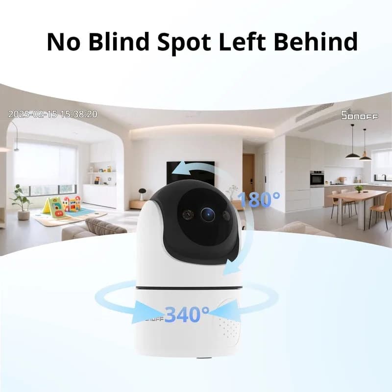 Smart Security Camera SONOFF CAM PT2 360 ° View Night HD Monitoring Remote Real Time Interaction
