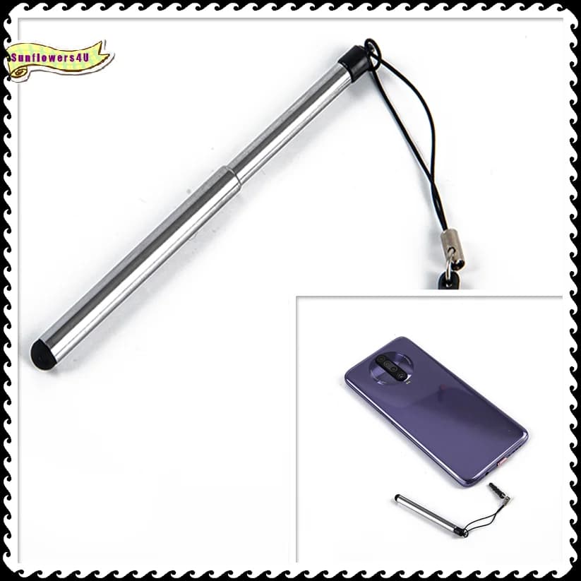 2 in 1 Universal Retractable Stylus Pen Capacitive Touch Screen For Tablet Phone Drawing Writing Anti Slip For Study