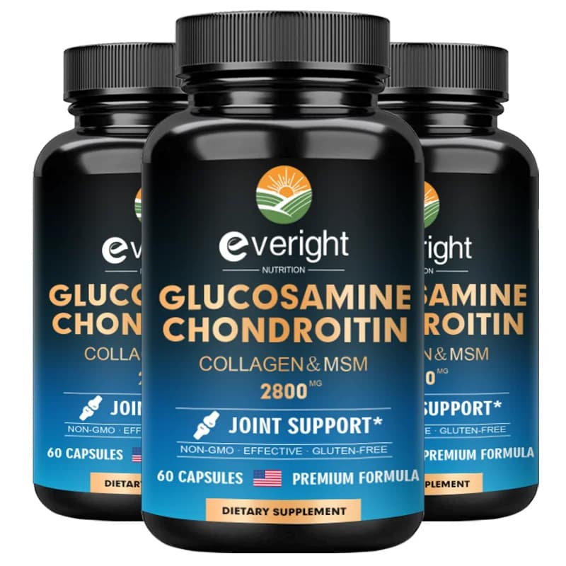 Glucosamine | Condroitine | MSM | Collagen capsules-2800 mg-food supplement for vitamin health-without vegan gluten Non ogm