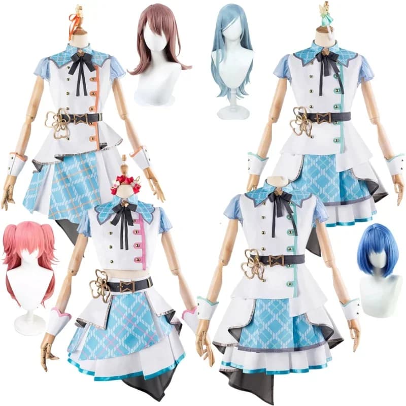 Momoi Airi Hinomori Shizuku Kiritani Haruka Hanasato Minori Cosplay PJSK Progetto Sekai Costume Cosplay Parrucca Vestito Delle Donne Abiti