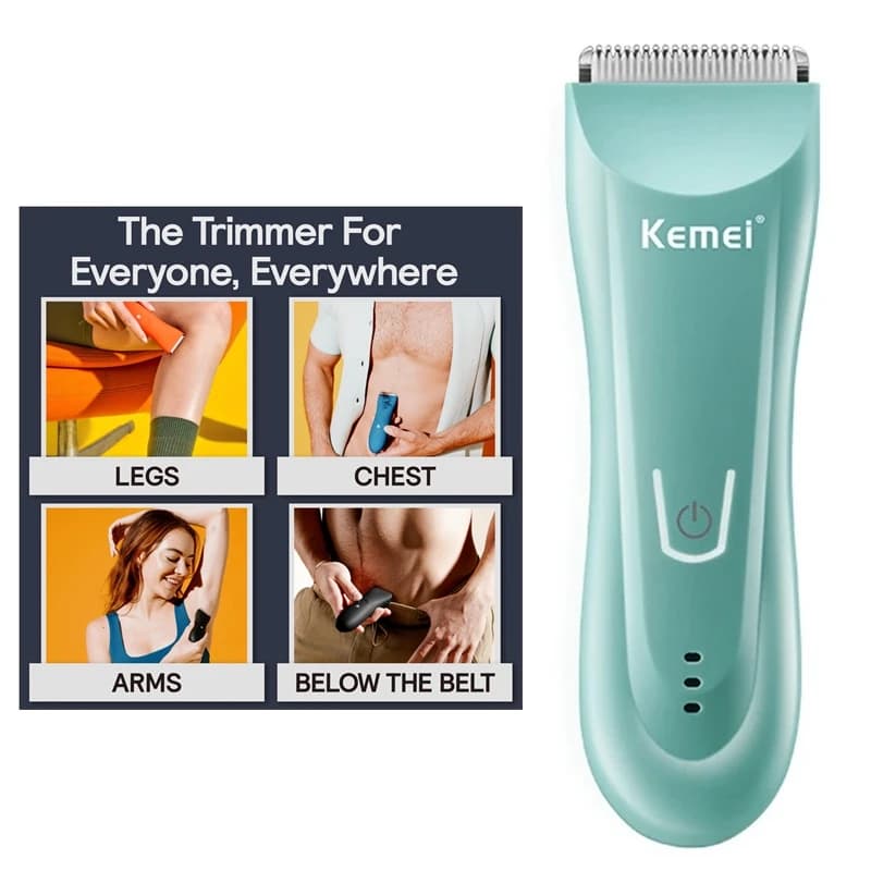 Wet Dry Body Hair Trimmer for Men and Women Electric Bikini, Face, Shaving Trimmer Rechargeable pub, Ball Shaver Ceramic Blade
