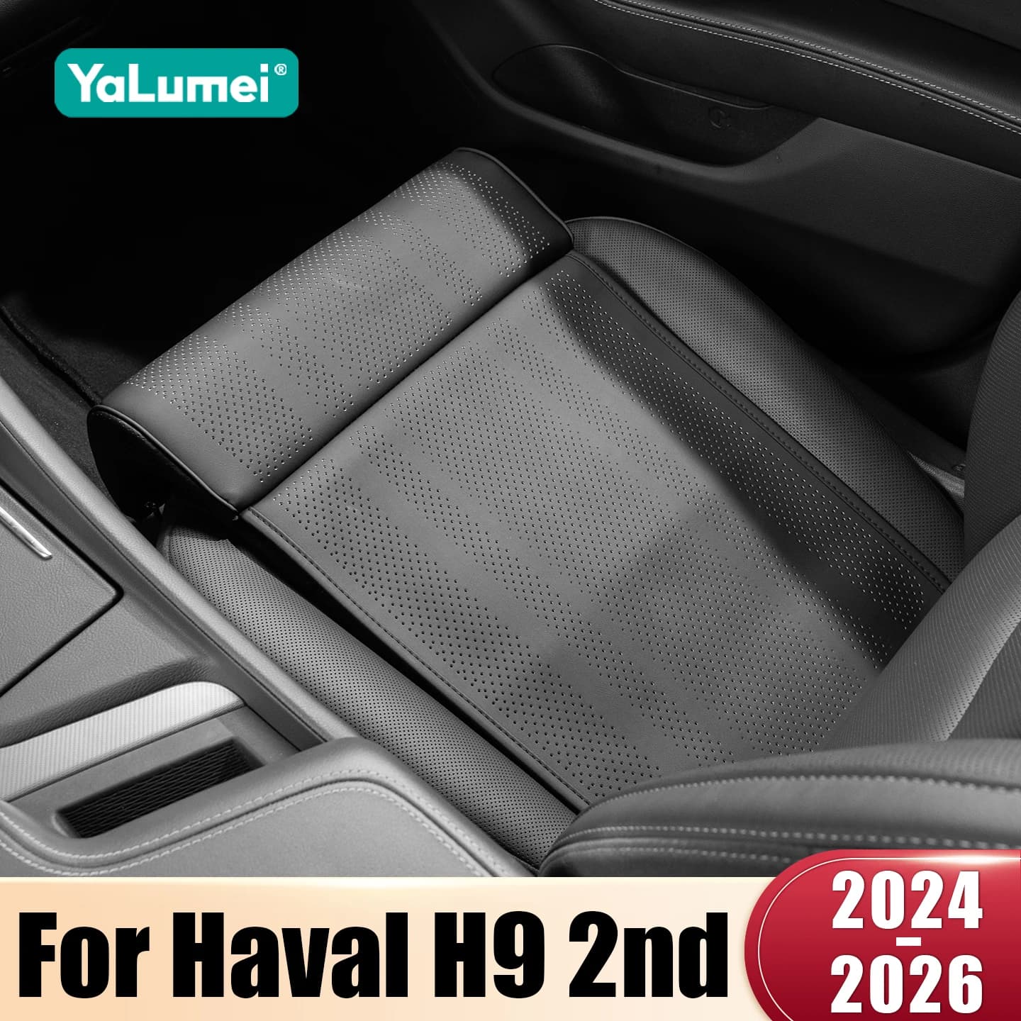 For Haval H9 2nd Generation MKII 2024 2025 2026 HEV Extension Mat for Support Legs Seat Driver Bearing Breathable Poggiapies