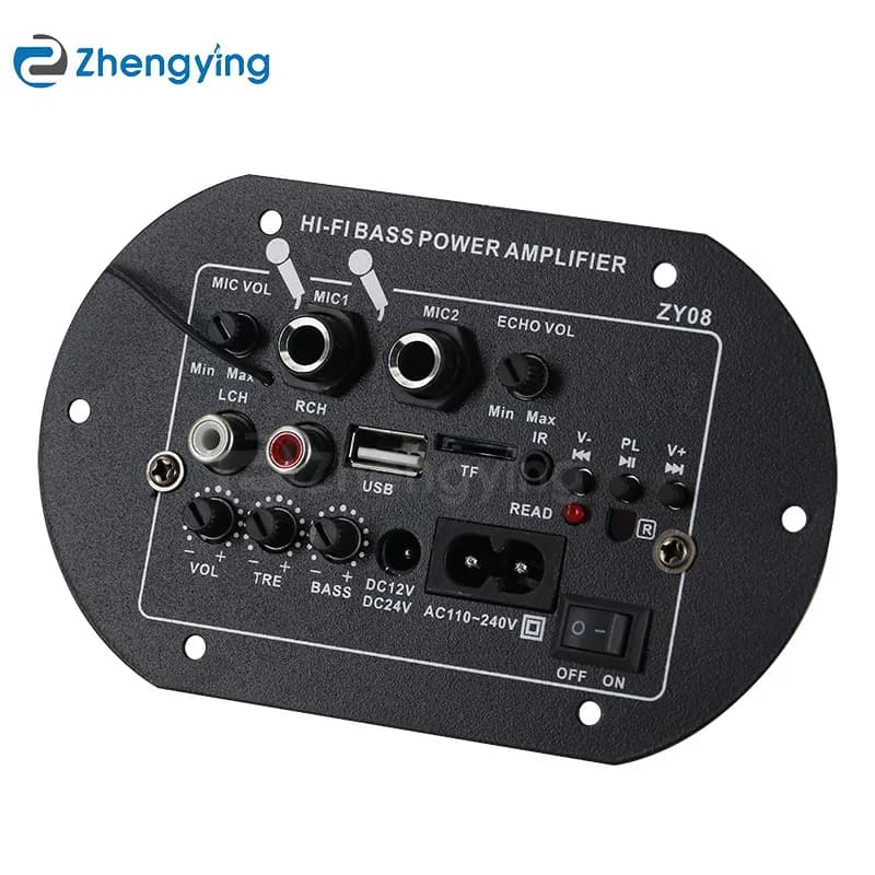 Bluetooth Subwoofer Audio Amplifier Card for Car Audio Amplifier External Audio Amplifier Module Microphone 12/24V 220V