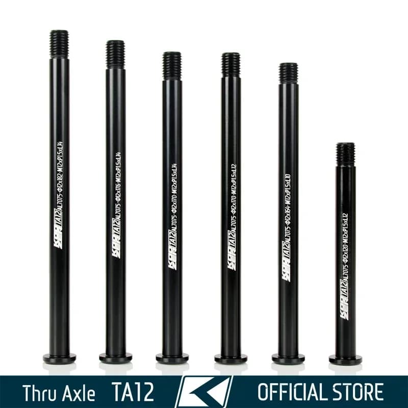 KOOZER AL7075 12mm Per Asse Passante Parti di Biciclette Da Strada Spiedini Asta Forcella Telaio Mozzo Ruota Bici 12x100 12x142 12x148mm Boost Shaft