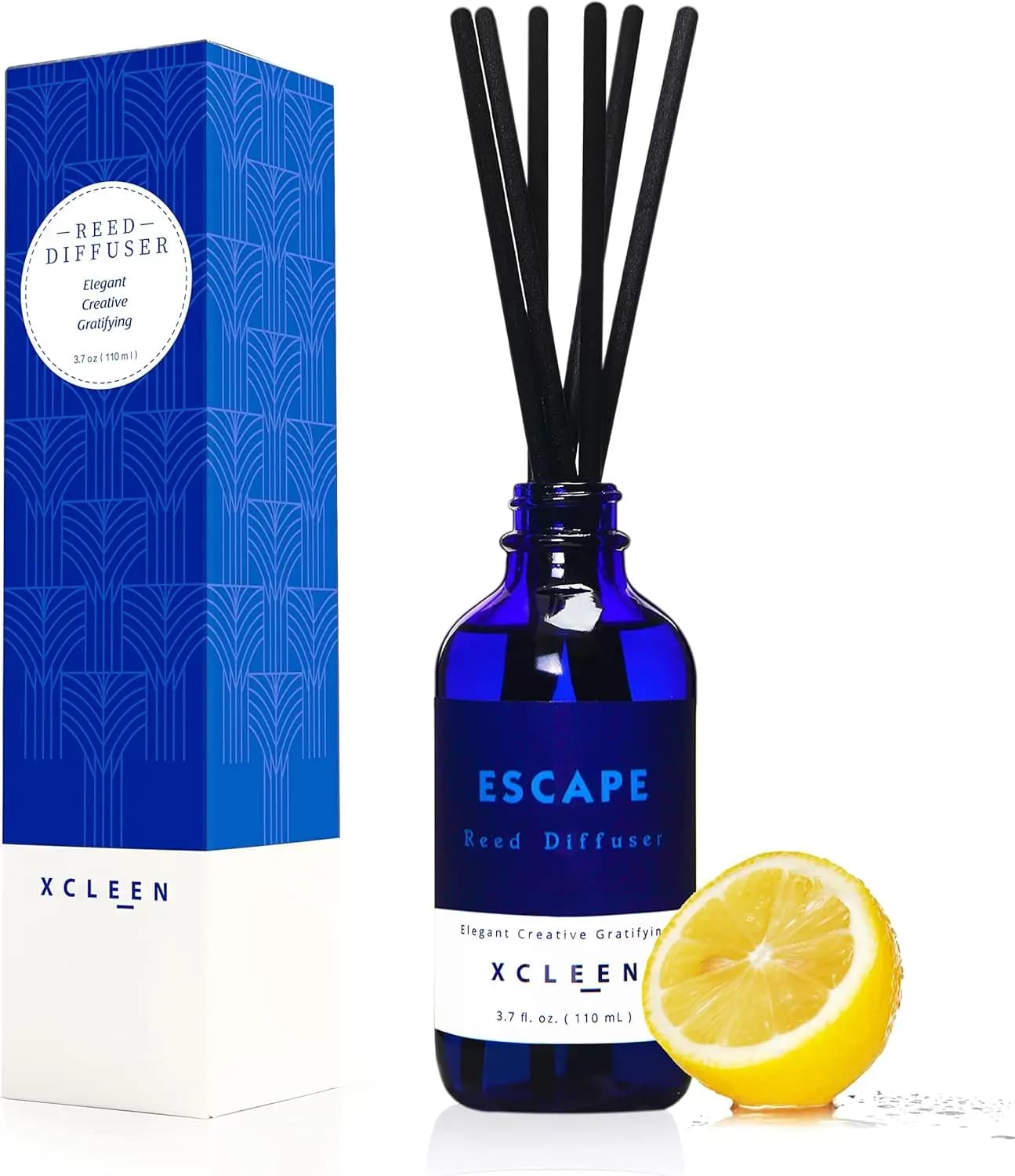 Set Diffusore a Bastoncini 3.7oz, Fragranza per la Casa Jacinto, Peonia e Agrumi, 6 Bastoncini in Rattan, Profumo a Lunga Durata, Decorazione per Bagno e Ufficio
