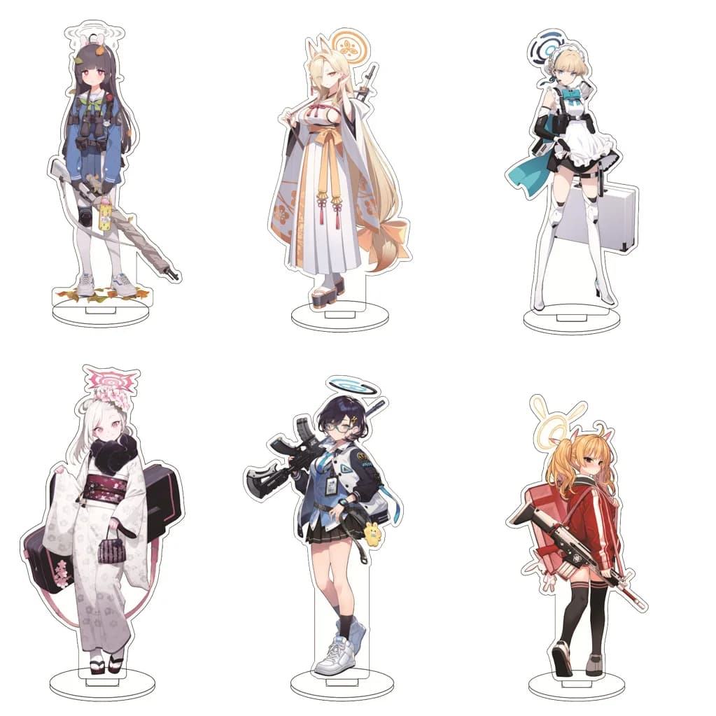 Statuetta in Acrilico Anime Blue Archive 16CM, Sunaookami Shiroko Takanashi Hoshino Izayoi Nonomi, Ornamenti Cosplay, Regali di Halloween