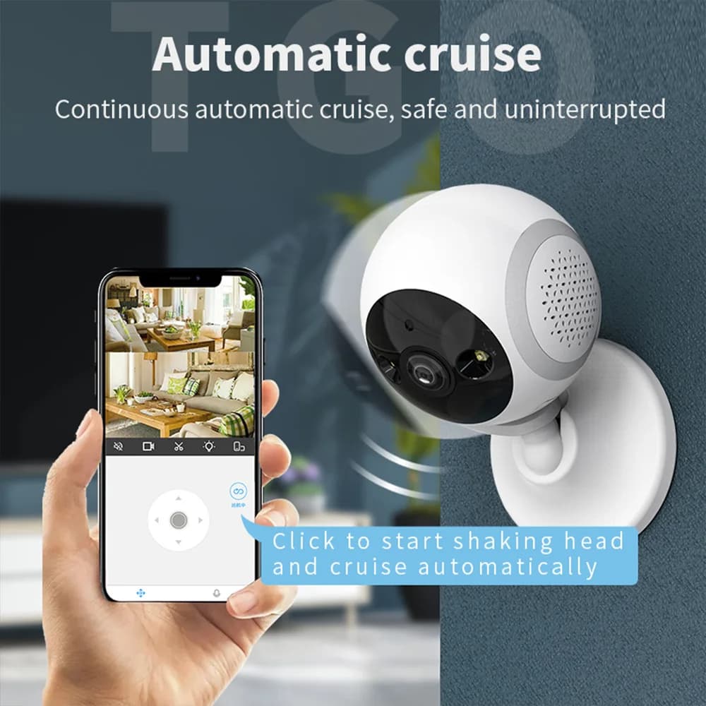 3MP 1296P 180Degree Wide Angle Carecam APP Full Color IP Dome Camera AI Humanoid Detection Home Seucity CCTV Baby Monitor