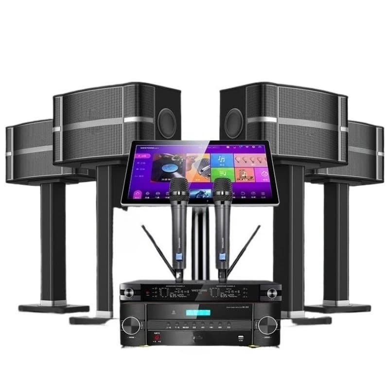 Set audio ktv per famiglie, ordinazione di canzoni k per uso domestico, altoparlante combinato, macchina per canto karaoke in villa