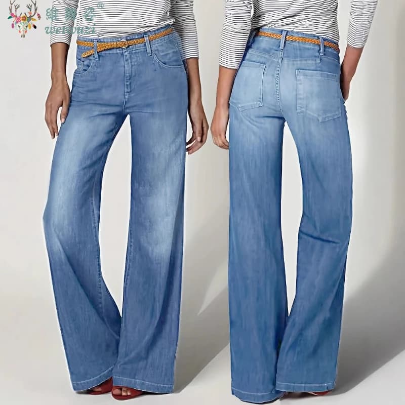 Women's Jeans Y2k Autumn Baggy Denim Pants Sexy Hight Waist Pants Slim Straight Leg Denim Trousers Boyfriend Jeans with Pockets
