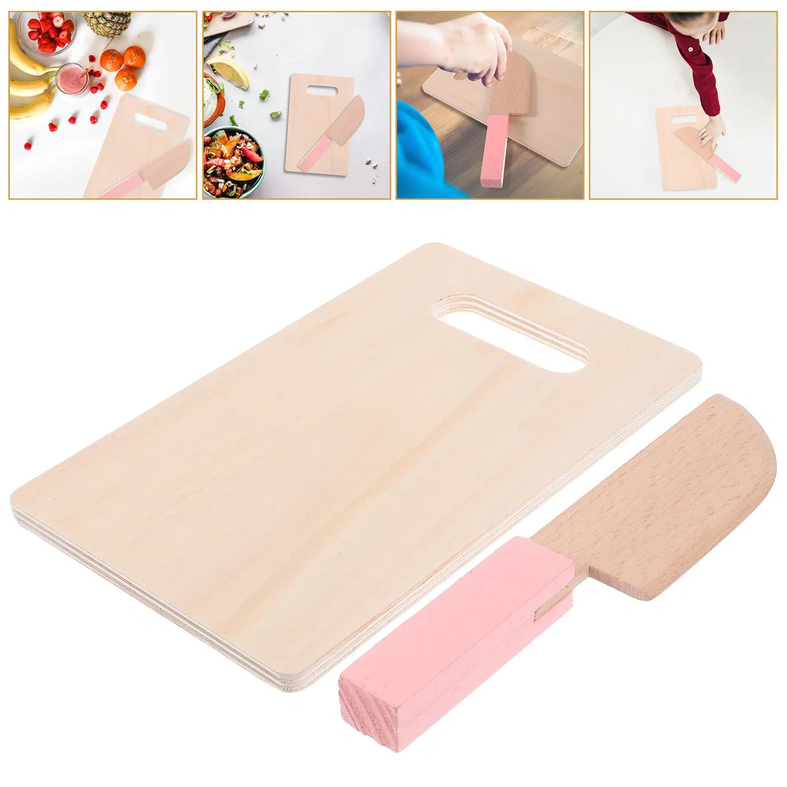 Set of 1 Tablets in Safe Wood for Children, Smooth and Suitable for Children, Set Game Kitchen Fai-da-te, Home Toy
