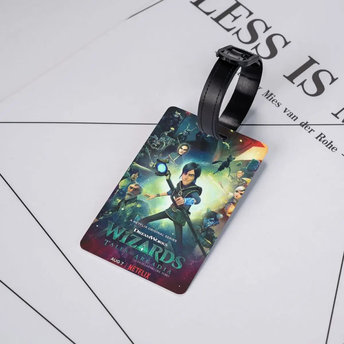 Etichette per Bagagli Cartoon TrollHunters, Accessori per Valigie, Targhette per Bagagli da Viaggio, Porta Etichette con Nome e Indirizzo