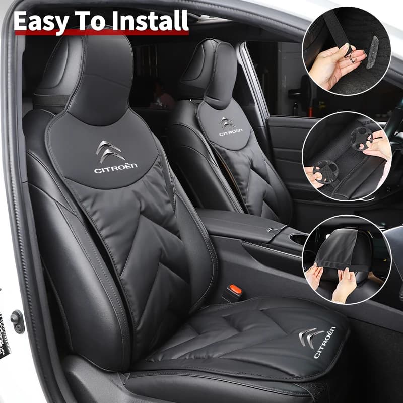 Car Front Rear Seat Cover Leather Cushion Backrest Protective Mat For Citroen C1 C2 C3 C4 C5 C6 C8 C4L DS3 DS4 DS5 LS DS6