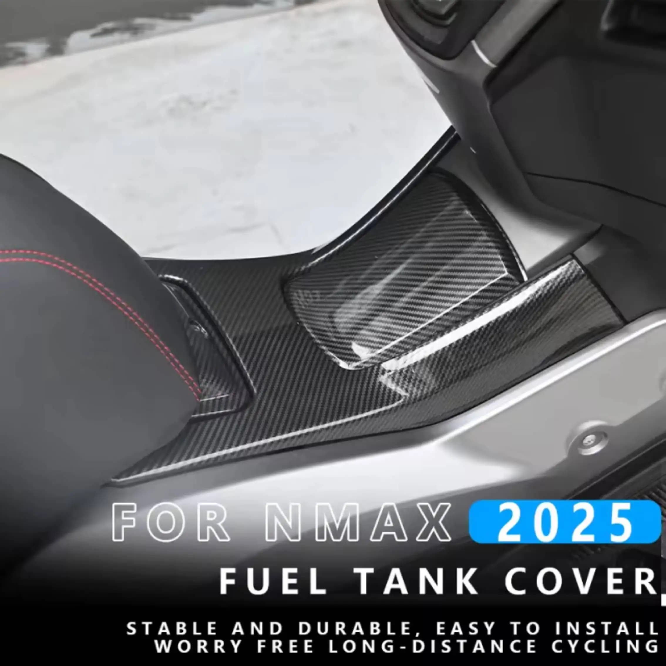 Per Yamaha NMAX155 V3 2025: Copertura Serbatoio Carburante in Fibra di Carbonio, Protezione Serbatoio Moto, Accessori