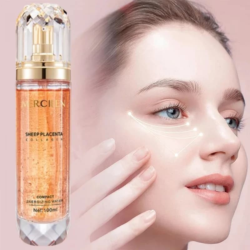 Luminous and Delicate Essence at the Placenta of Pecora - Serum Faced with Collagen Anti-Rughe - Energizing Essence for the Skin - Skincare di Lusso