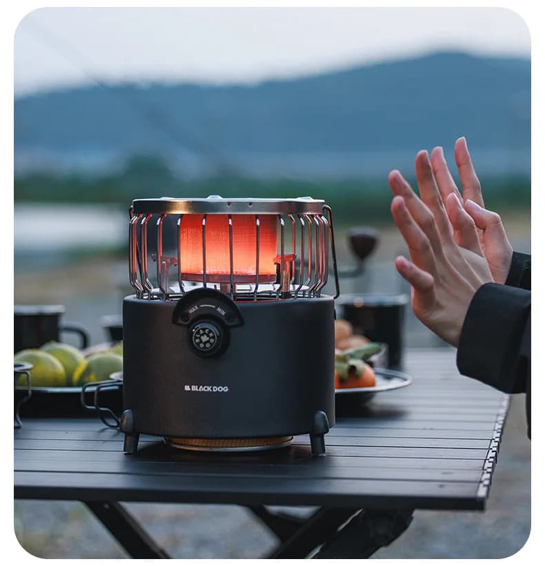 Mini outdoor camping stove, comfortable mobile stove, gas water heater, camping