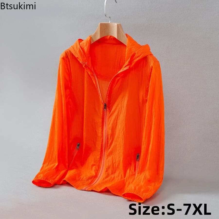 Solar Protection Jacket for Men and Women Summer Sports Breathable UV Protection Leather Clothing Hooded Sun Protection Clothing Outdoor