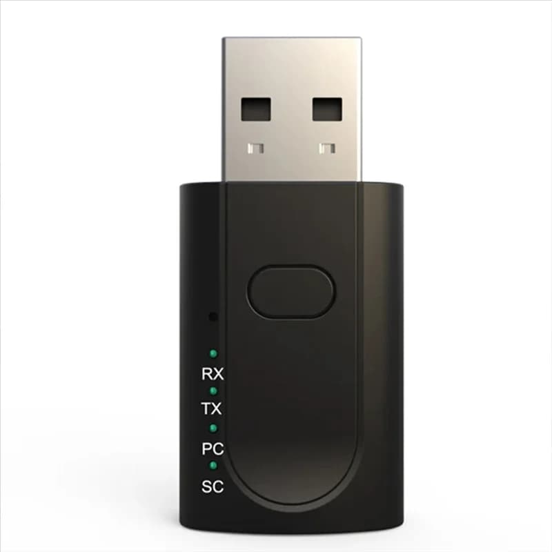 B48A Adattatore USB Bluetooth 5.1 4 in 1 Ricevitore audio wireless Trasmettitore Scheda audio esterna USB Adattatore per altoparlante per auto