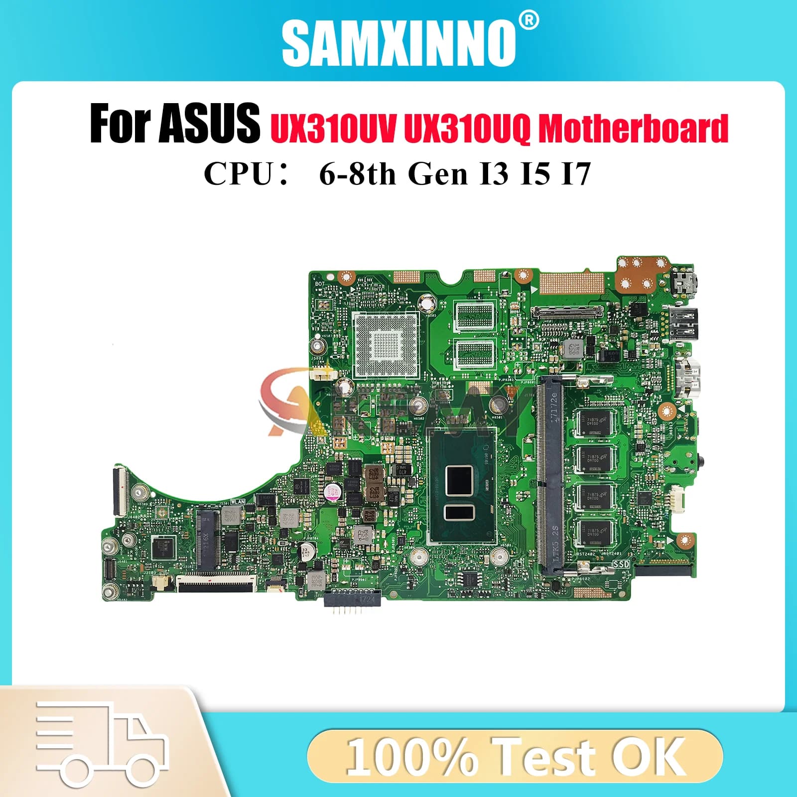 UX310UA Scheda Madre Del Computer Portatile Per ASUS UX310UFR UX310UQ UX310UQK UX310UAK RX310U UX310UQR UX310UV U3000U Scheda Madre W/I3 I5 I7 CPU