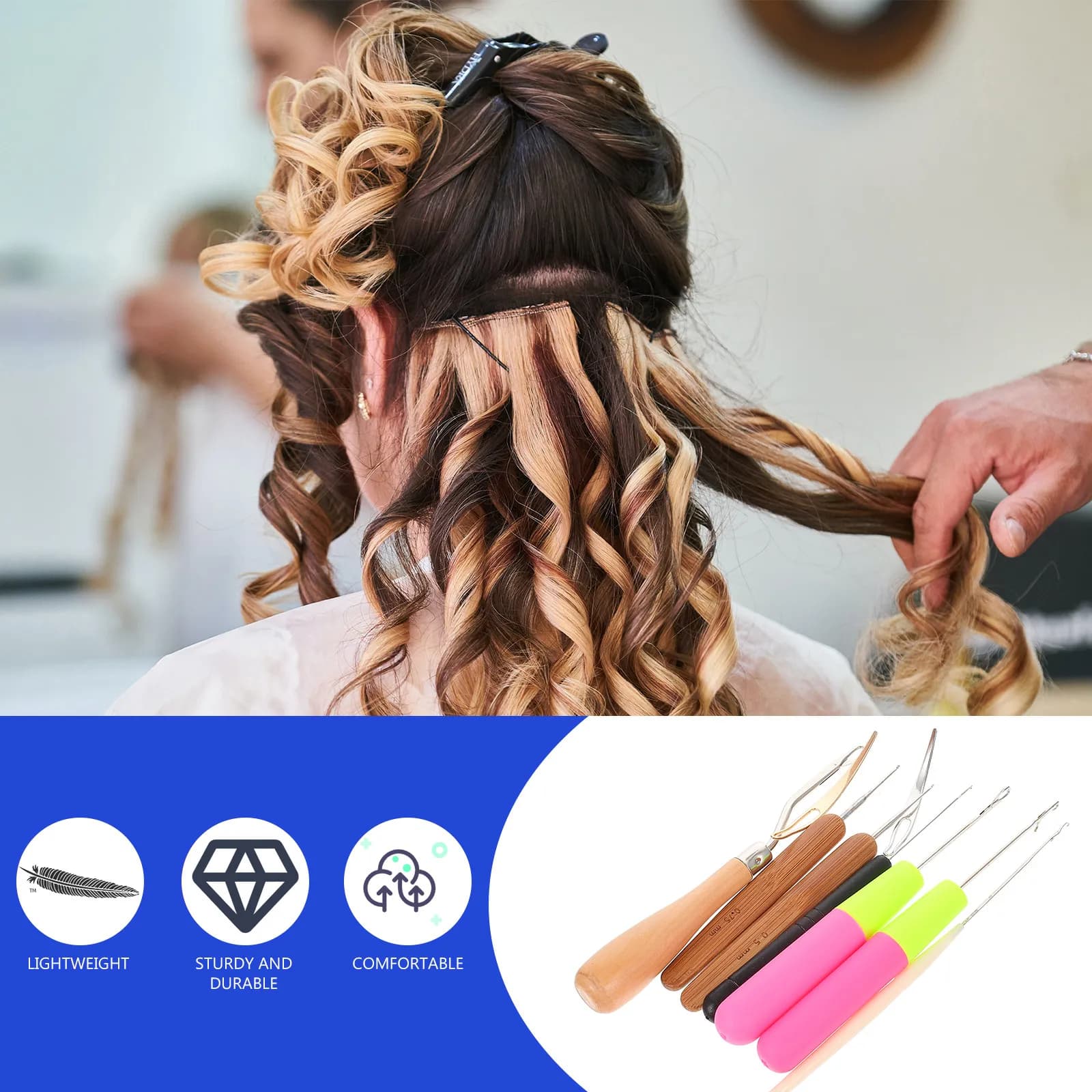Set of 1 Tool for Dreadlocks, Premium Needles for Knitting, for Knitting, knotting and creating hairstyles with Dreadlocks
