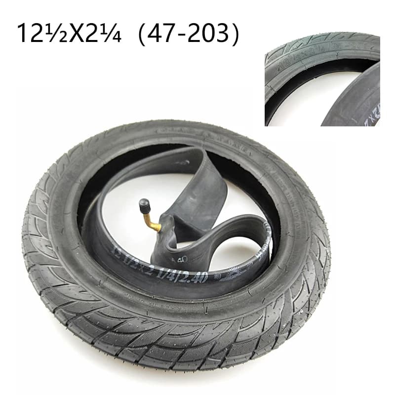 Pneumatici da 12 pollici 12 1/2x2 1/4 47-203 Pneumatici e camera d'aria adatti per bicicletta elettrica, marsupio per marsupio, bicicletta elettrica pieghevole