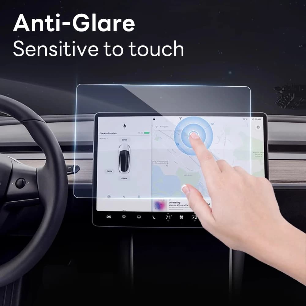 Pellicola Protettiva in Vetro Temperato HD per Schermo Centrale Tesla Nuovo Modello Y Accessori Juniper 2025 2026 Anti-riflesso