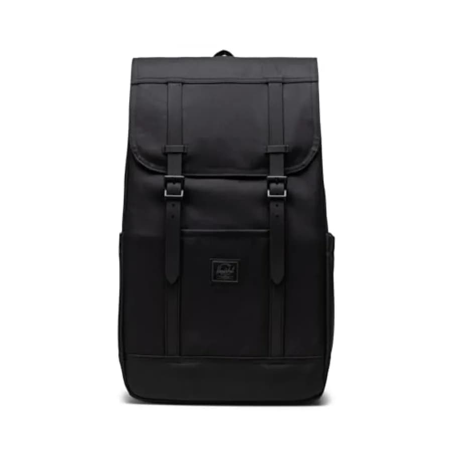 Backpack Retreat Black Tonal Standard 23L for External Use in Light Nylon and Resistant with Hidden compartment