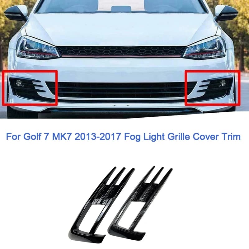 Paraurti anteriore Fendinebbia Griglie Per Golf 7 MK7 2014 2015 2016 2017 2018 2019 Fendinebbia Sopracciglio Copertura Trim