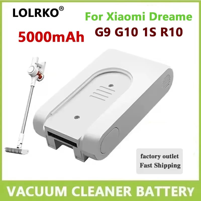 NEW Original 25.2V 5000mAh Rechargeable Lithium-Ion Battery Pack for Xiaomi Mijia Dreame G9 G10 R10 Wireless Vacuum Cleaner