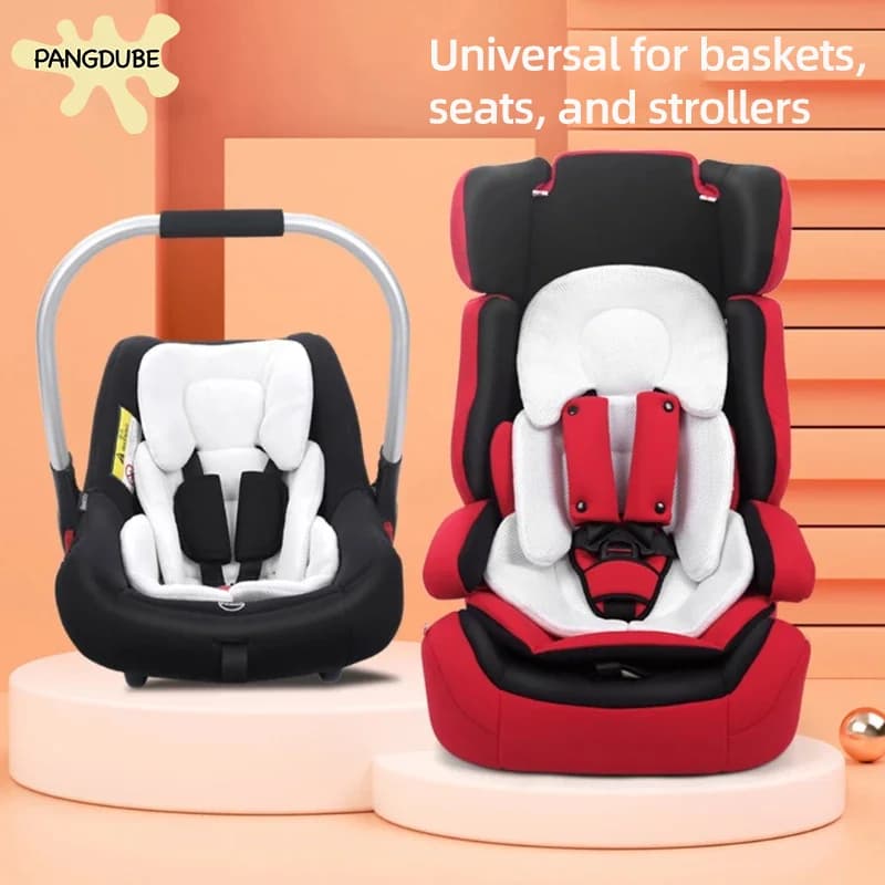 PANGDUBE Cuscino universale per seggiolino passeggino, in pile polare a doppia faccia, in rete, per seggiolino auto, per seggiolone, impermeabile, morbido