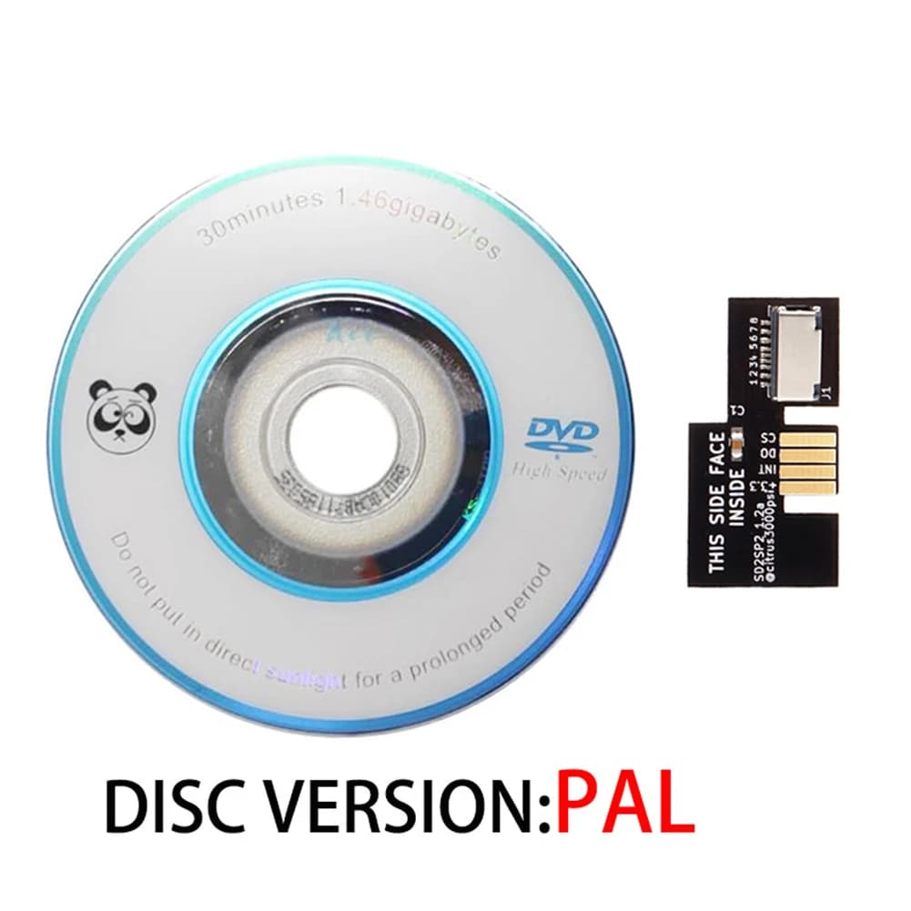 Per Nintend Gamecube NTSC SD2SP2 Adattatore Lettore di schede TF Sostituzione + Swiss Boot Disc Mini DVD per Gamecube NTSC-U/NTSC-J/PAL