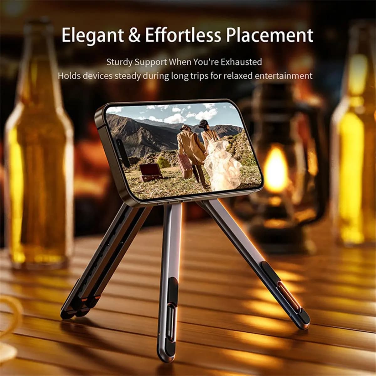 Folding Portable Aluminum Alloy Magnetic Stand for Laptops/Tablets/Phones, Handheld & Desktop Vertical Lifting Stand