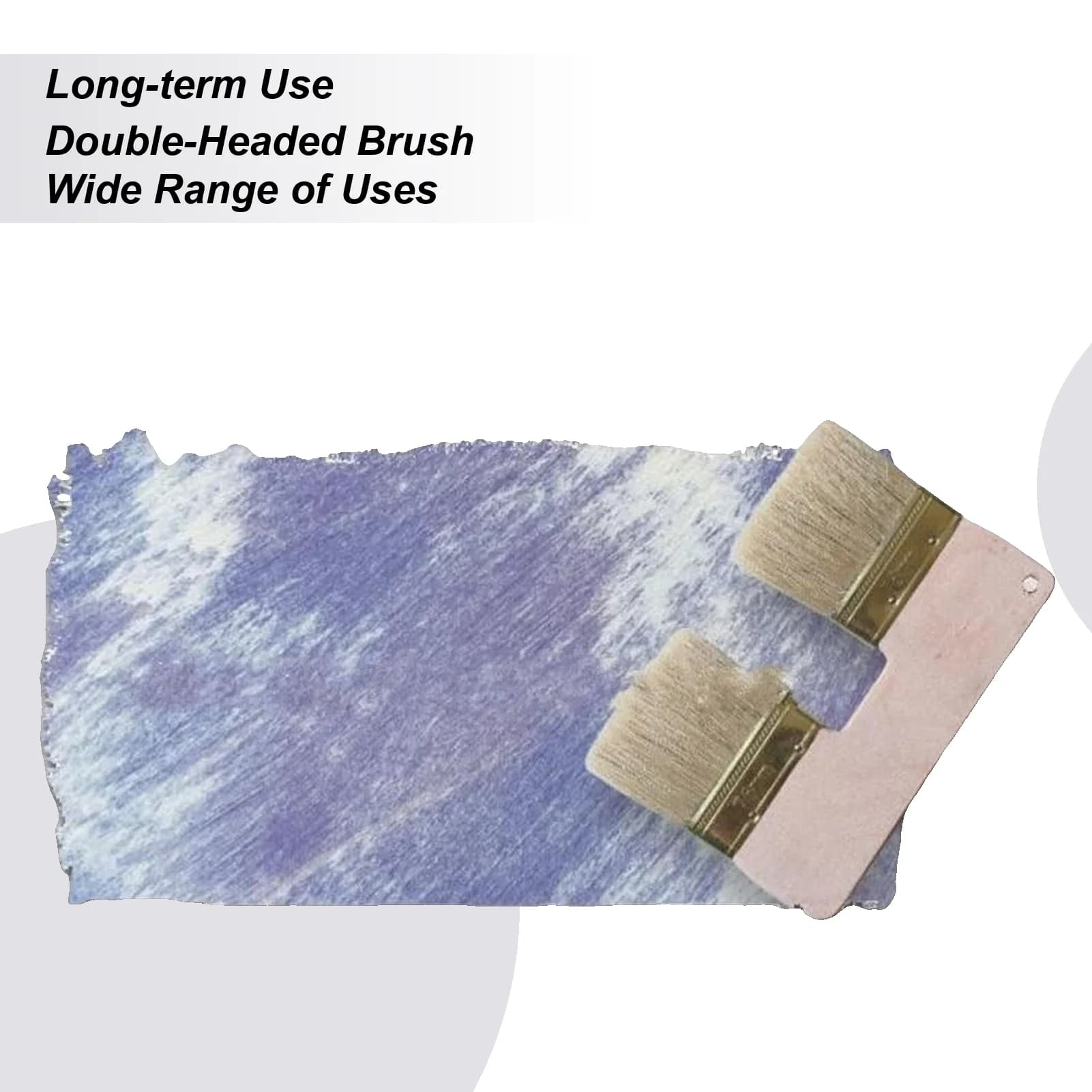 Double Paint Brush Brushes For Acrylic Painting 3-inch Double Brush Wall Brush Painting Tool Construction Tools