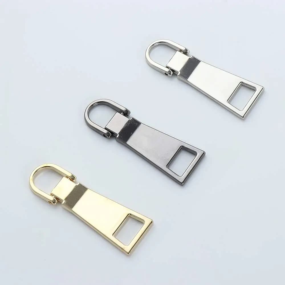 1Pc Metallo Per Zaino Cappotto Linguetta Accessori Per Cucire Kit di Riparazione Staccabili Testa Della Chiusura Lampo Cursori Cerniera Estrattori