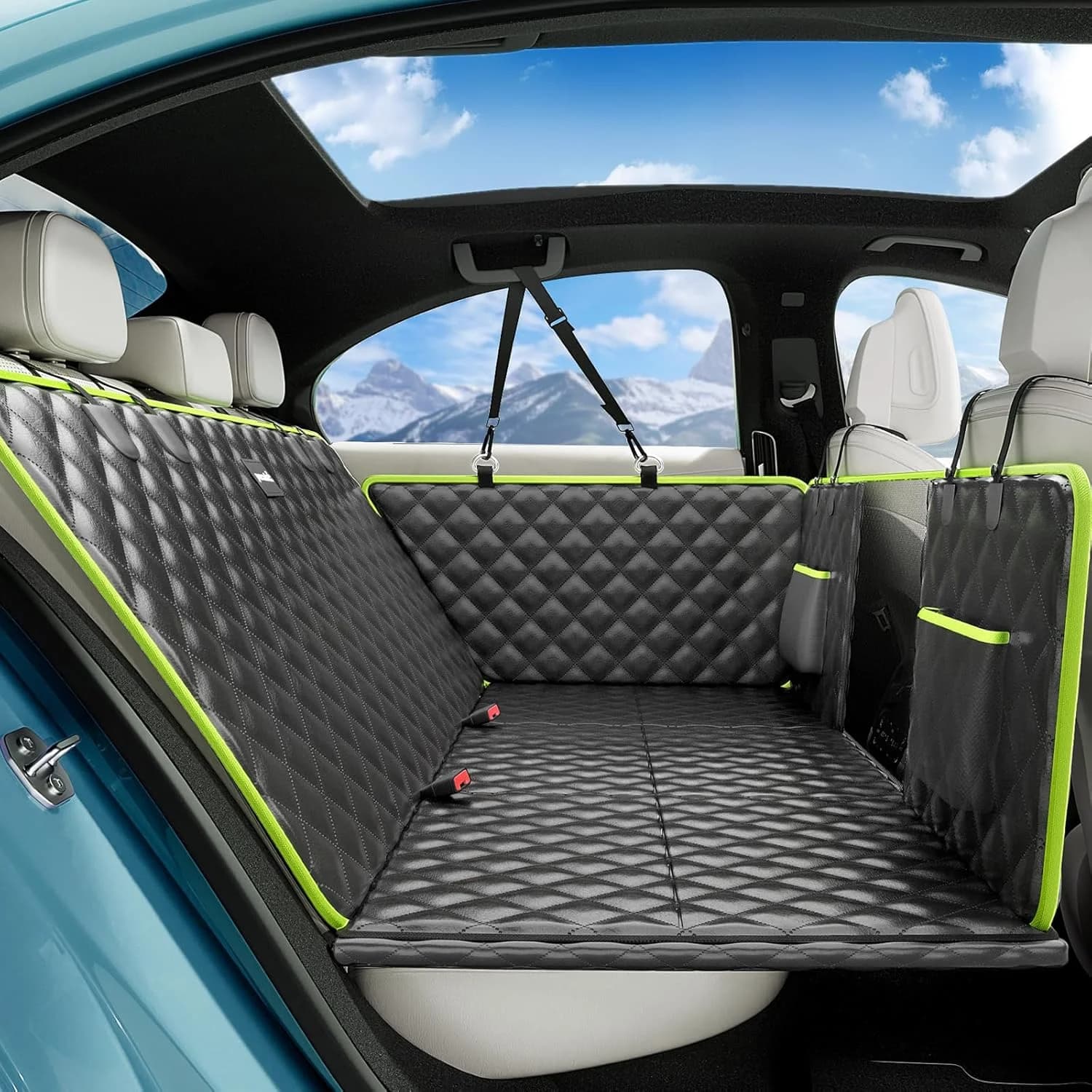 Waterproof Cane Covers with Rigid Bottom - 6.4 mm Support Panels, Supports 180 kg for Seat Protector SUV and Truck