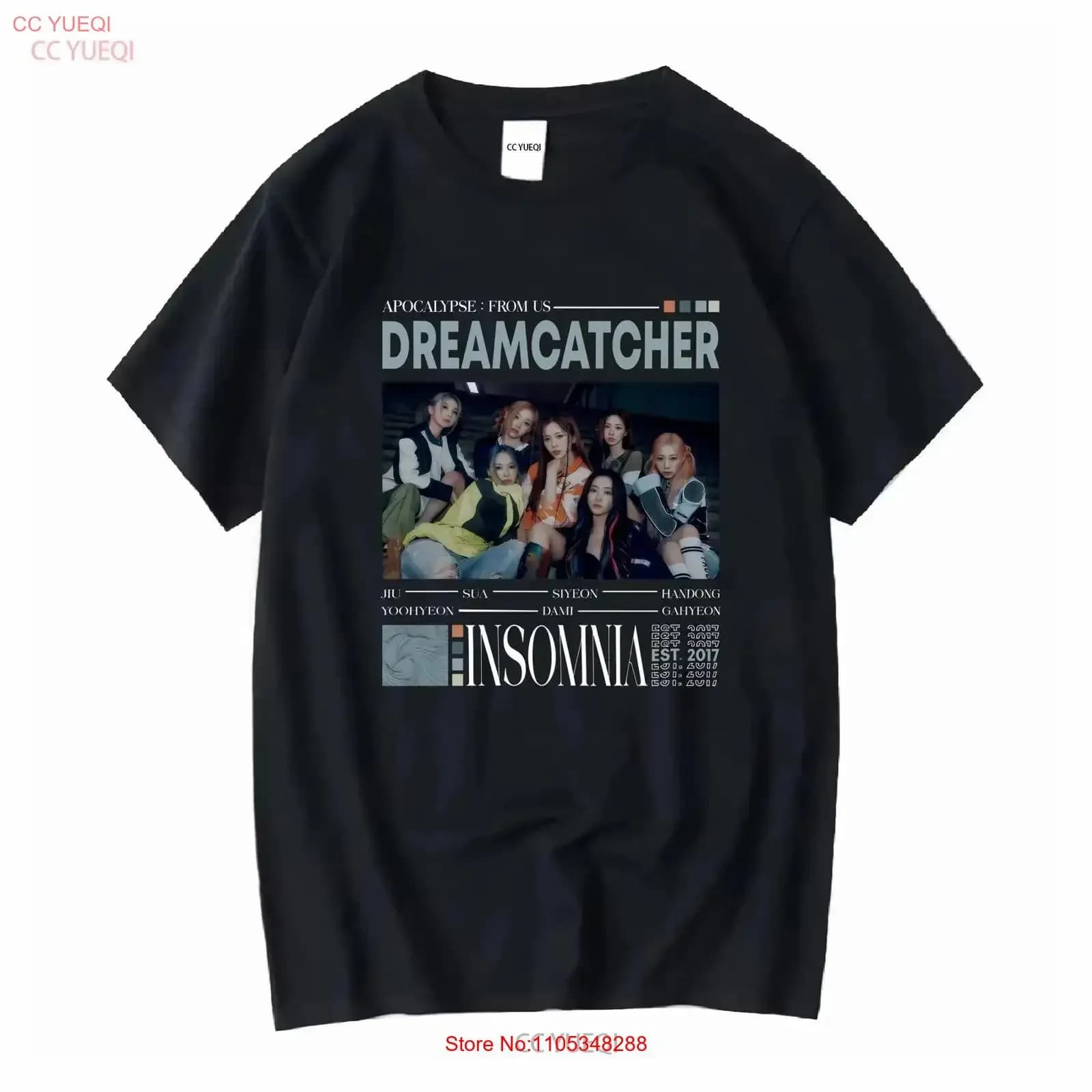 Dreamcatcher T Shirt Jiu Sua Siyeon Handong Yoohyeon Dami Gahyeon vintage Washed Breathable graphic vintage Washed Unisex