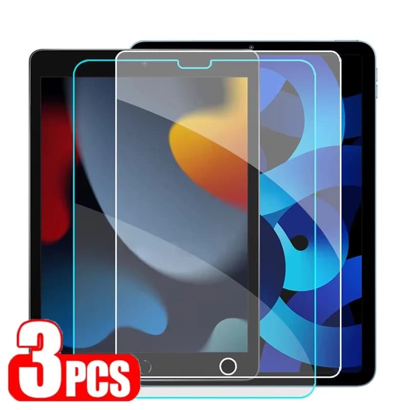 Pellicola protettiva in vetro temperato HD da 3 pezzi per iPad 10th 9th 8th 7th 6th 5th Air 5 4 3 2 Protezione per lo schermo per iPad Mini 6 Pro 11 2022