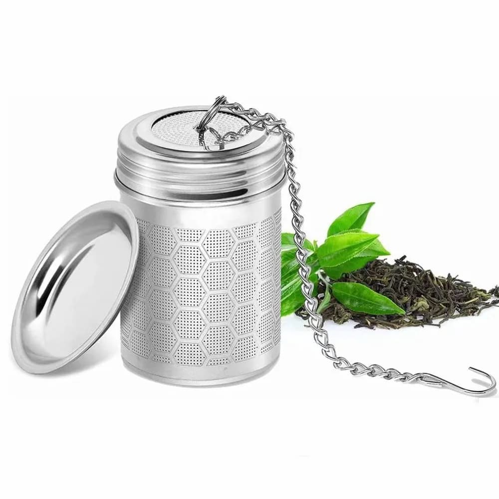 1 Pezzo Infusore per Tè in Acciaio Inossidabile, Filtro a Rete Fine per Tè Sfuso, Spezie e Condimenti, Separatore Acqua-Tè