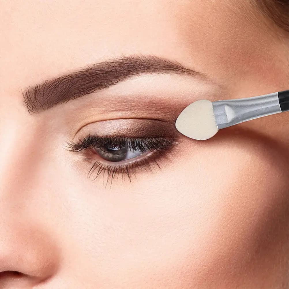 30Pcs Compact Eyeshadow Applicator Sticks Dual-Side Design Gentle on for Beginners Professionals Travel Cosmetics Bag