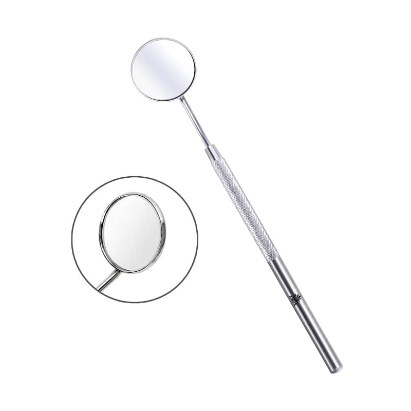 Stainless Steel Dental Mirror NIGF, Cleaning Tool Tooths, Extension Eyelashes, Whitening, Makeup with Handle