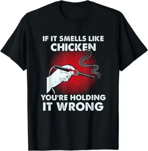 Nuovissima pasta saldante elettrica divertente (si che odore come pollo) Regalo creativo personalizzato T-shirt moda di strada Y2K Top