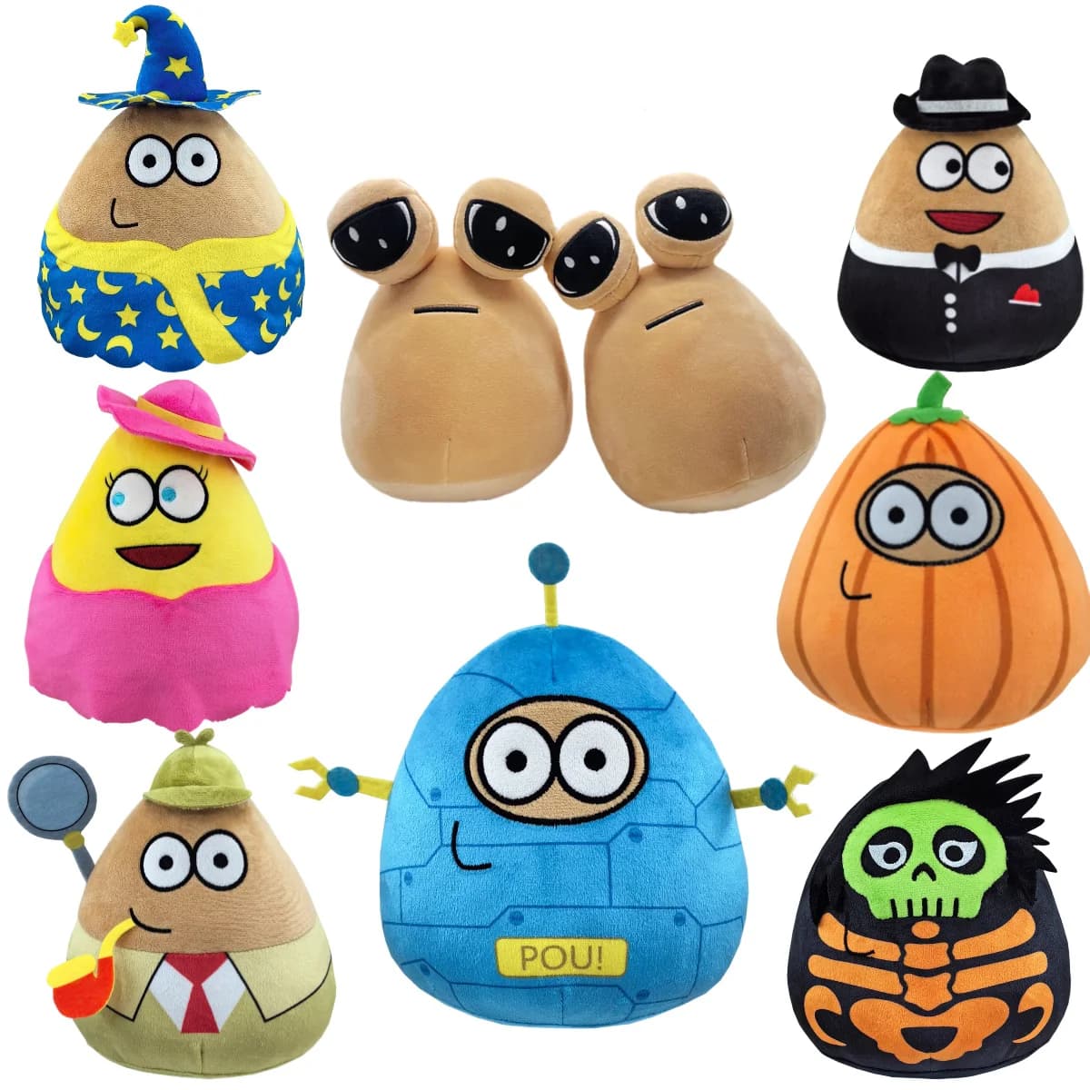 22 cm Gioco caldo My Pet Alien Pou Peluche Furdiburb Emozione Alien Peluche Peluche Pou Doll