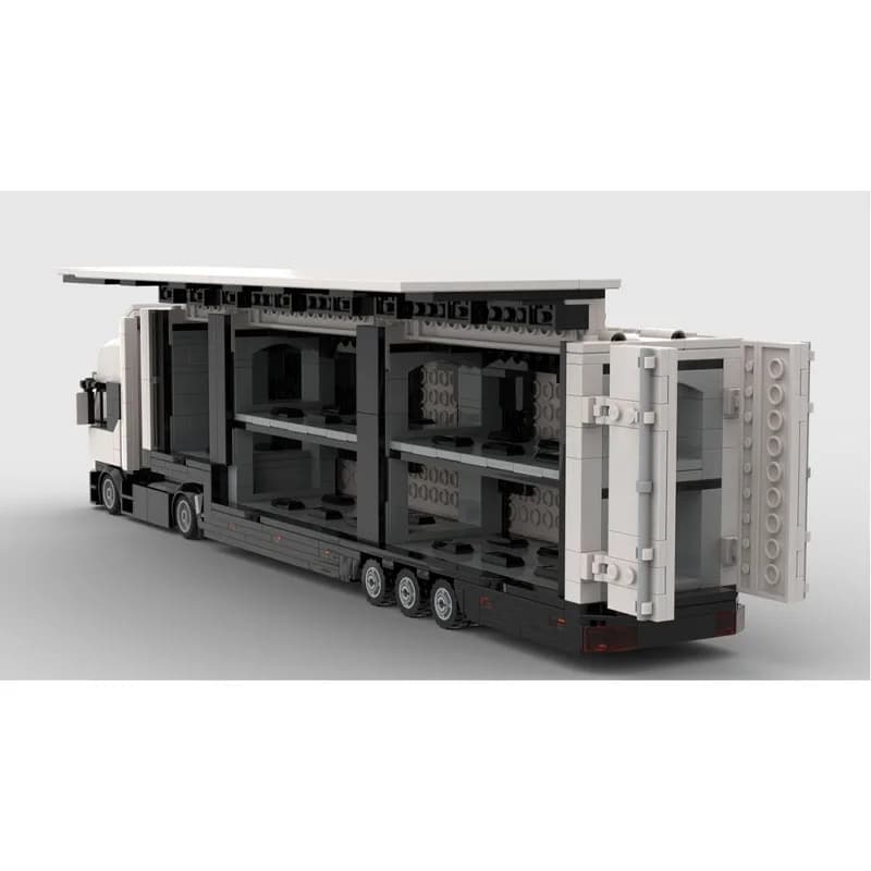 MOC-221200NewCargoTruck Trattore a ponte basso e blocchi a due piani Modello957PartsMOC Creativo BoysKids Regali di giocattoli di compleanno