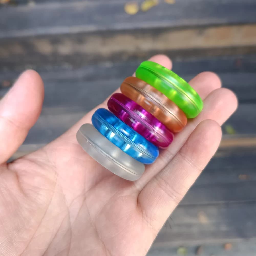 Fidget Spinner in materiale PEI colorato, giocattolo sensoriale per EDC per adulti (Everyday Carry), giocattolo antistress per bambini autistici,
