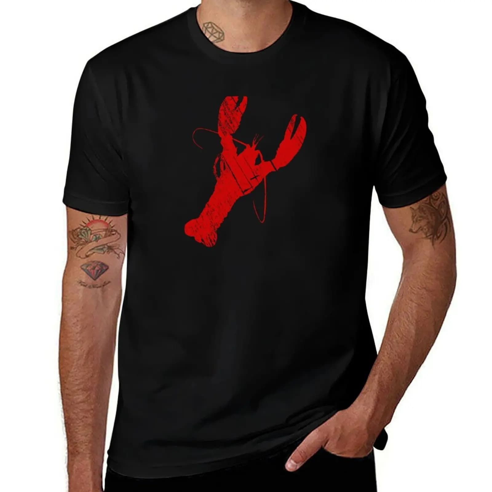 Vintage Lobster Men Women Kids Lobster T-Shirt Comfort Stretch Tee Shirt