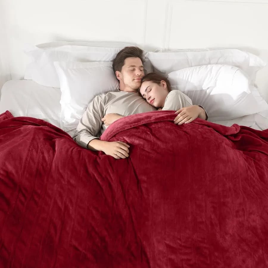 Coperta riscaldata Coperta elettrica Queen Size Super morbida e accogliente flanella aggiornata Coperta riscaldante veloce Doppio controllo con 5 riscaldamenti Le