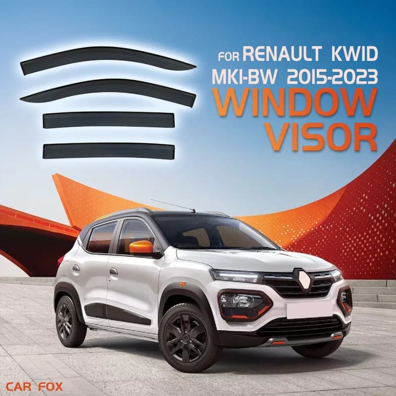 Per RENAULT Kwid Climber 2015+ Deflettori Finestrini Auto, Tendine Parasole Antipioggia per Finestrini Laterali, Accessori Auto