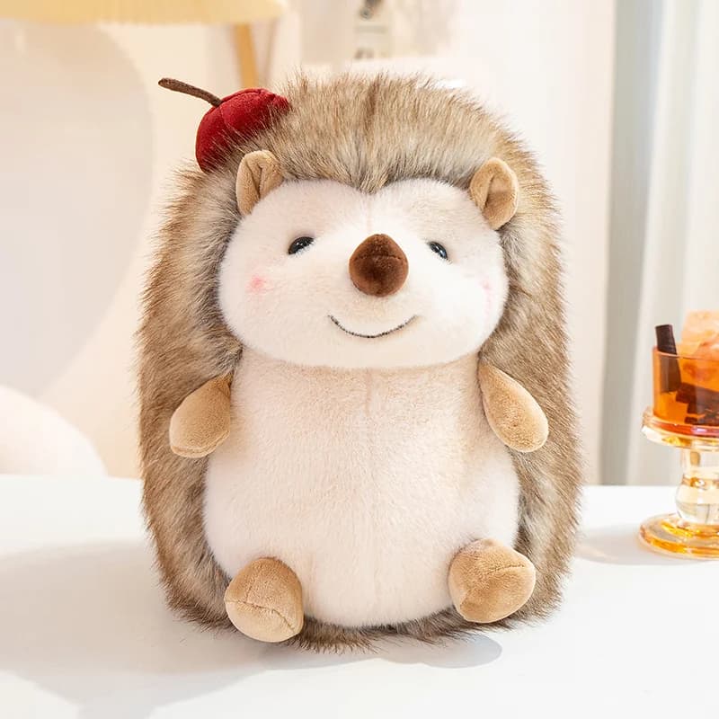 Peluche di riccio, peluche di riccio mela, animali di peluche, bambole carine, ornamenti, cuscini per divano, decorazioni per la casa e il desktop