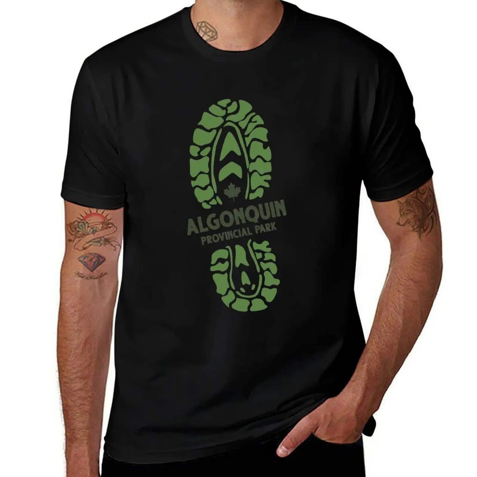 T-shirt da escursionismo - Algonquin Provincial Ontario ON Park Boot Canada T-shirt casual alla moda streetwear