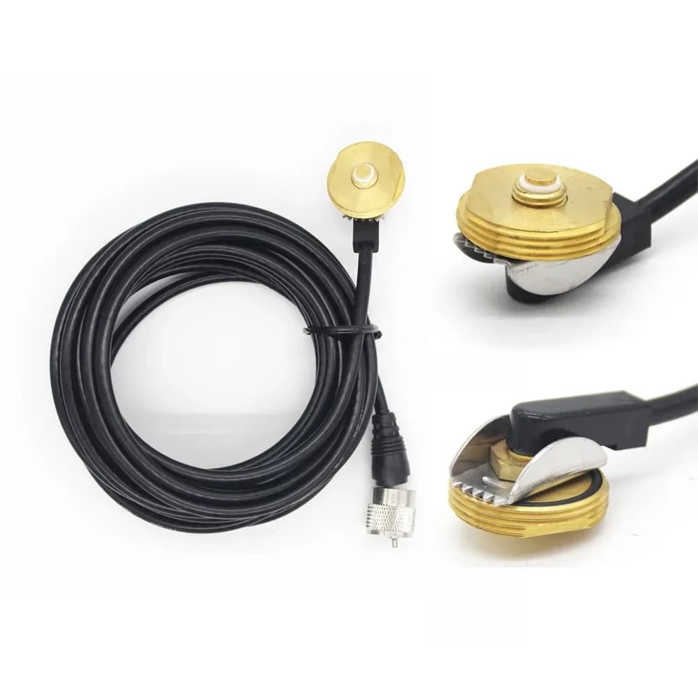 PL259 CB Radio NMO Staffa di montaggio per antenna Cavo di prolunga 5M RG58 per autoradio Walkie Talkie